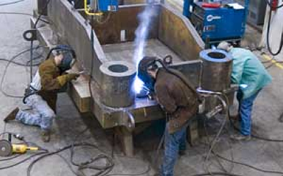 engineers welding a construction work